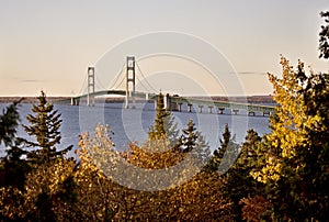 Mackinaw City Bridge Michigan