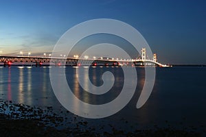 Mackinaw Straits at Dusk