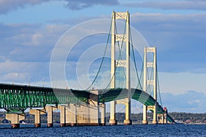 Mackinaw suspension bridge