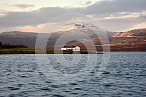 Macleod Table on Isle of Skye - flat summit visible from Dunvegan