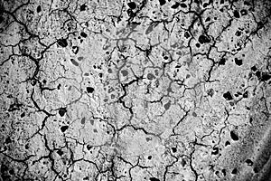 Macro abstract of dried mud and rock in Alberta`s Dinosaur Provincial Park