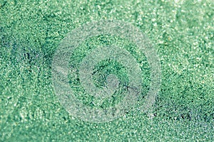 Macro abstract texture of a frosted glass window pane with natural ice crystals