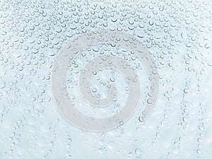 Macro Abstract white water drops on white background