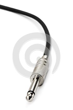 Macro of audio cable