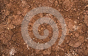 Macro background image of dried clay