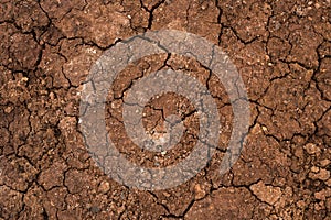 Macro background image of dried clay