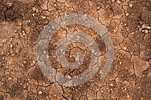 Macro background image of dried clay