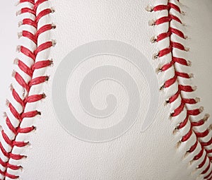 Macro baseball seams