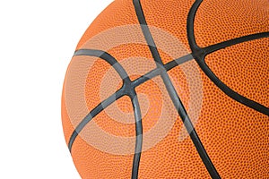 Macro basketball texture