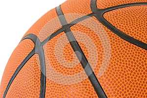 Macro basketball texture