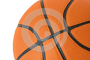 Macro basketball texture