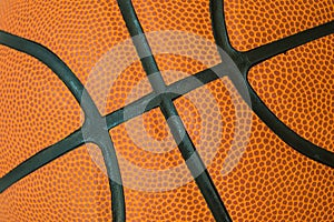 Macro basketball texture