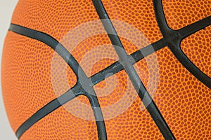 Macro basketball texture