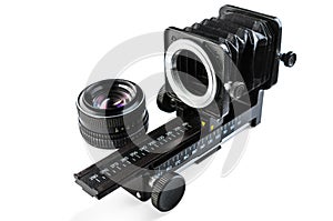 Macro bellows and lens