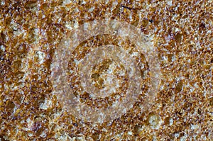Macro bread texture