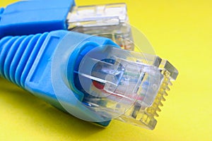 Macro of Broadband cable RJ-45