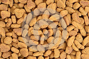 Macro of cat food background