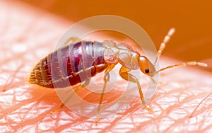 Macro close-up of bed bug