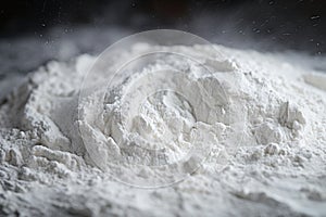 Macro close-up of flour