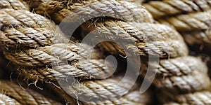 Macro close up of rope texture background