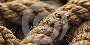 Macro close up of rope texture background