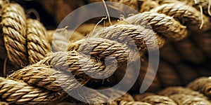 Macro close up of rope texture background