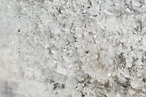 Macro closeup evaporated marine salt crystals