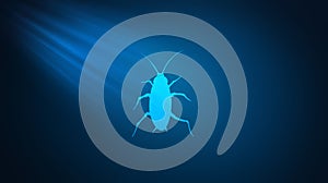 Macro of a cockroach, cockroach closeup