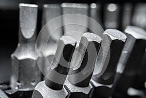 Macro Collection Of Phillips, Torx, Star And Slotted Bits 3