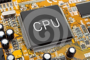 Macro of computer chip