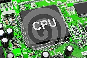 Macro of computer chip