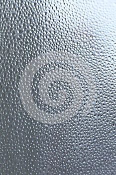 Macro Condensation Droplets on Glass Surface