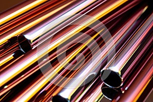 macro of a conductors glossy baton