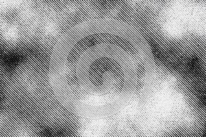 Macro of Diagonal Line Pattern with Blotchy Ink Coverage