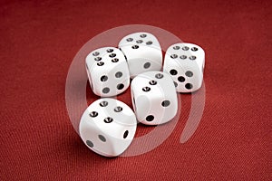 Macro of Dice with shallow depth of field