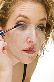 Macro eye lashes makeup