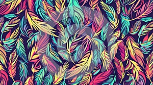 Macro feathers pattern