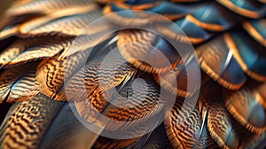 Macro feathers pattern background