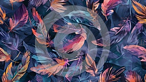 Macro feathers pattern