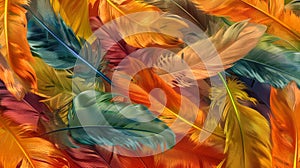 Macro feathers pattern