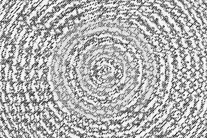 Macro Halftone Print of Concentric Circular Pattern