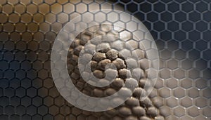 Macro Hexagonal Pattern with Textured Surface