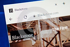 Blackstone Web Site. Selective focus.