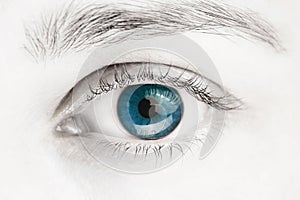 Macro image of blue eyE