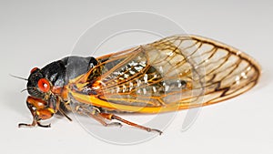 Macro image of cicada from brood II