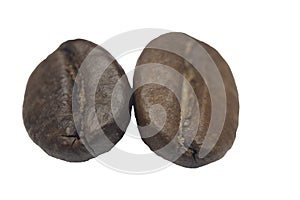 Image of coffee-bean on the white background isolated