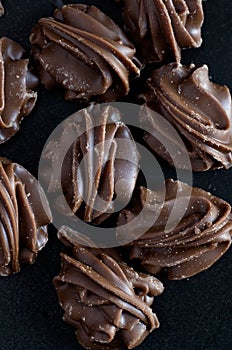 Macro Image of Delicious Chocolate and Nuts Balls