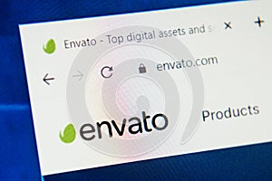 Envato.com Web Site. Selective focus.