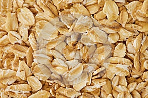 Macro image of raw oats grain. Concept of healthy lifestyle. Natural food background