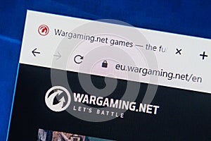 Wargaming.net Web Site. Selective focus.